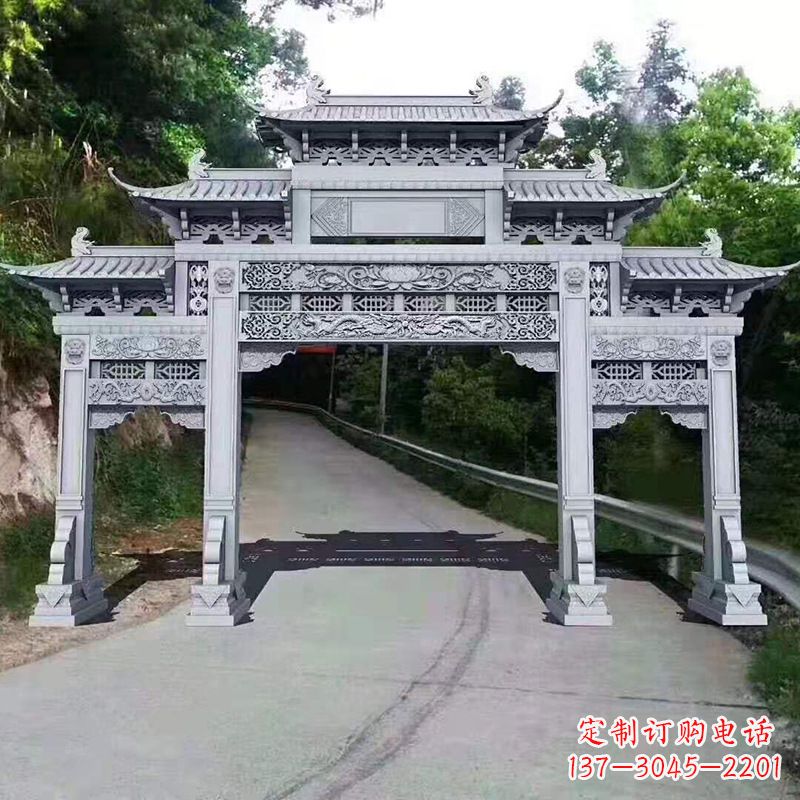 贵州专业定制石牌坊雕塑