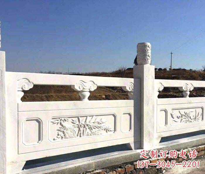 贵州泰安中领雕塑汉白玉石浮雕栏板