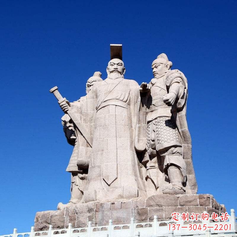 贵州精美绝伦的汉武帝刘彻大型石雕景观雕塑