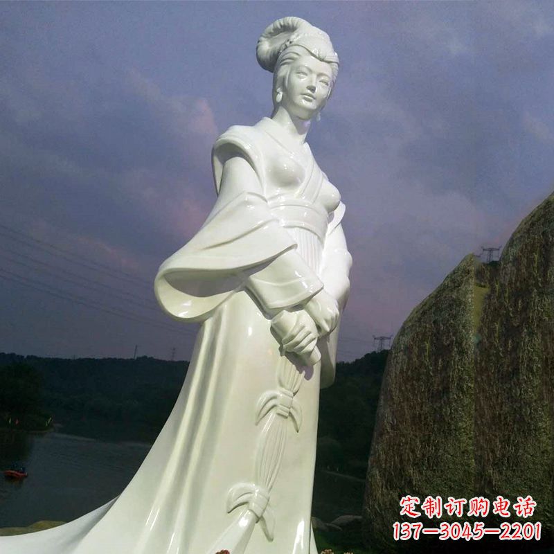 贵州传承美丽传说——西施汉白玉石雕像