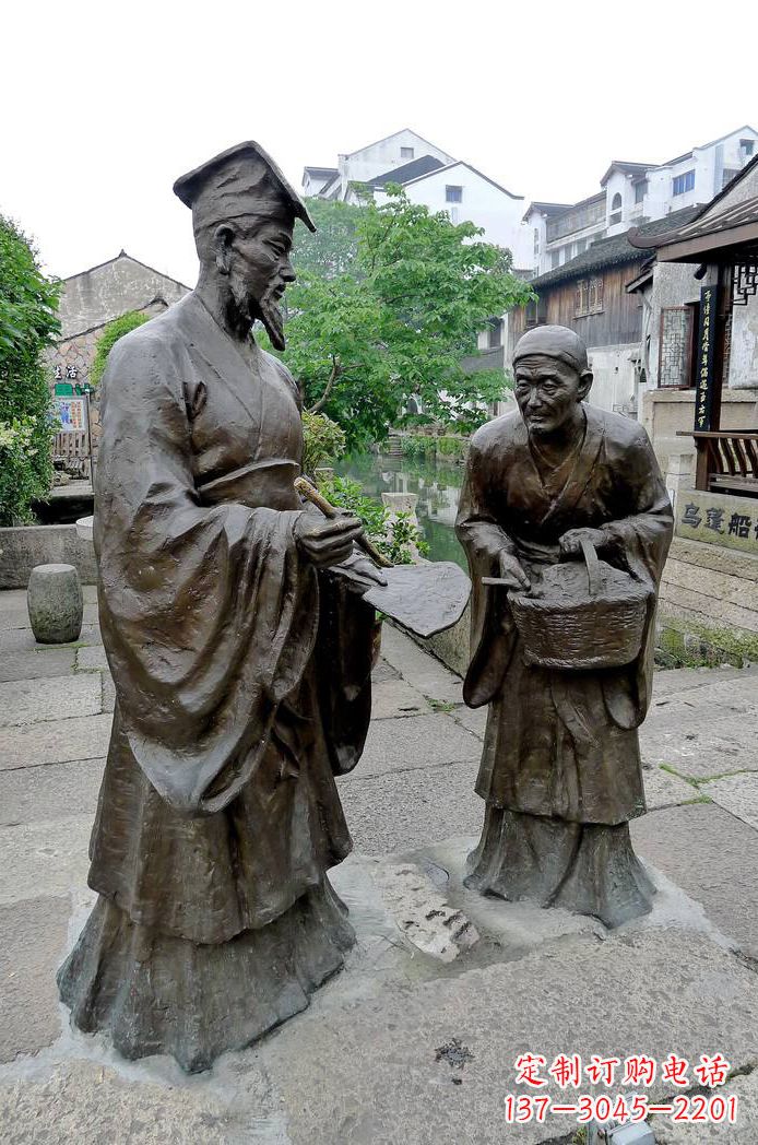 贵州经典雕塑:王羲之情景小品