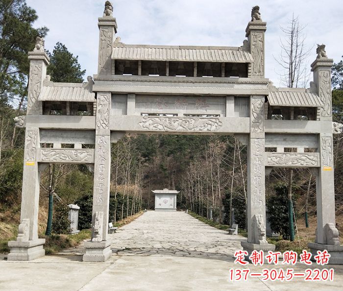 贵州中领雕塑定制牌坊石雕