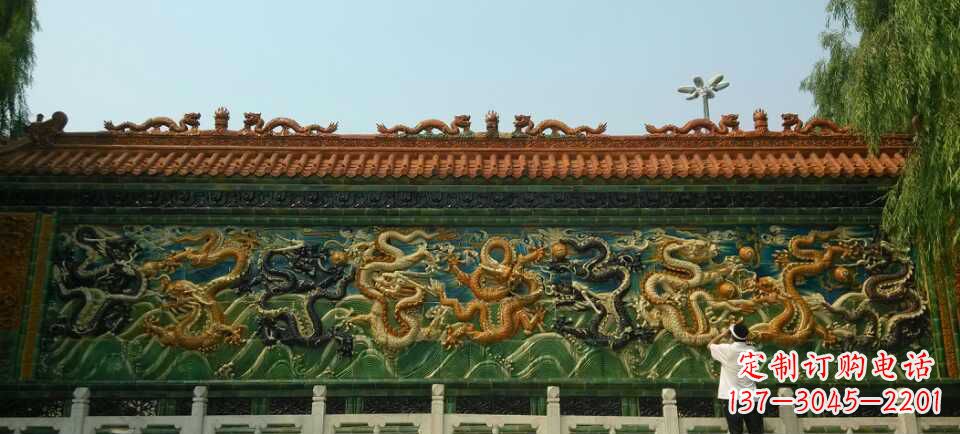 贵州九龙壁景观石雕——造型精致,极致雕刻