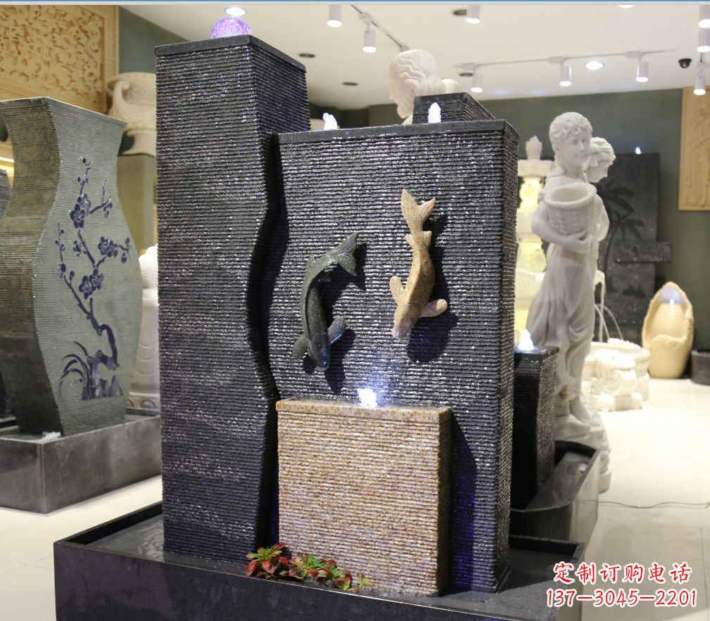 贵州九龙太子石雕喷泉——精巧绝伦的喷泉雕塑