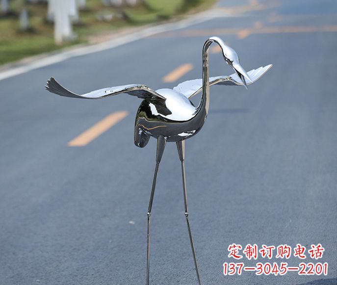 贵州中领雕塑:酒店装饰精美仙鹤雕塑