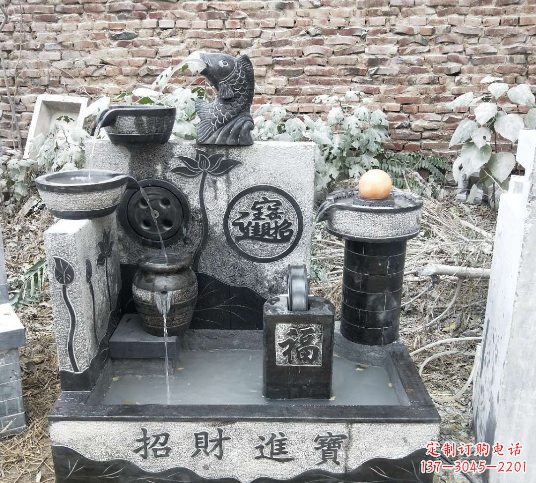 贵州领雕水池雕塑:定制你的招财水池