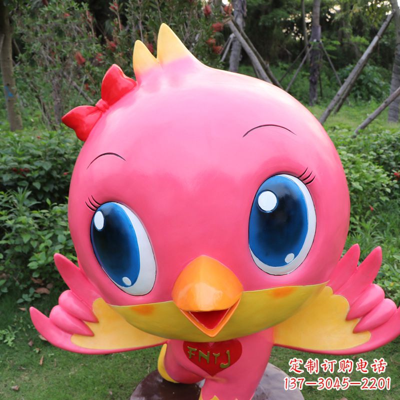 贵州中领雕塑精致玻璃鸽子雕塑