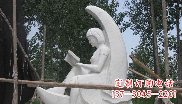 贵州中领雕塑高品质小女孩汉白玉石雕