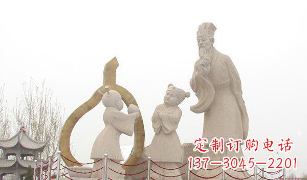 贵州全新手工制作的孔融让梨石雕