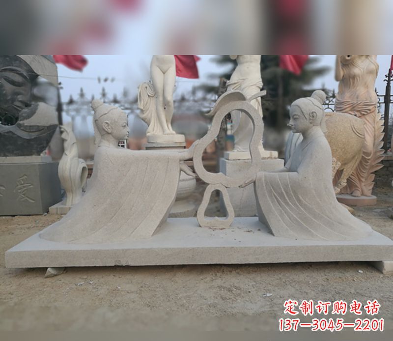 贵州孔融让梨石雕