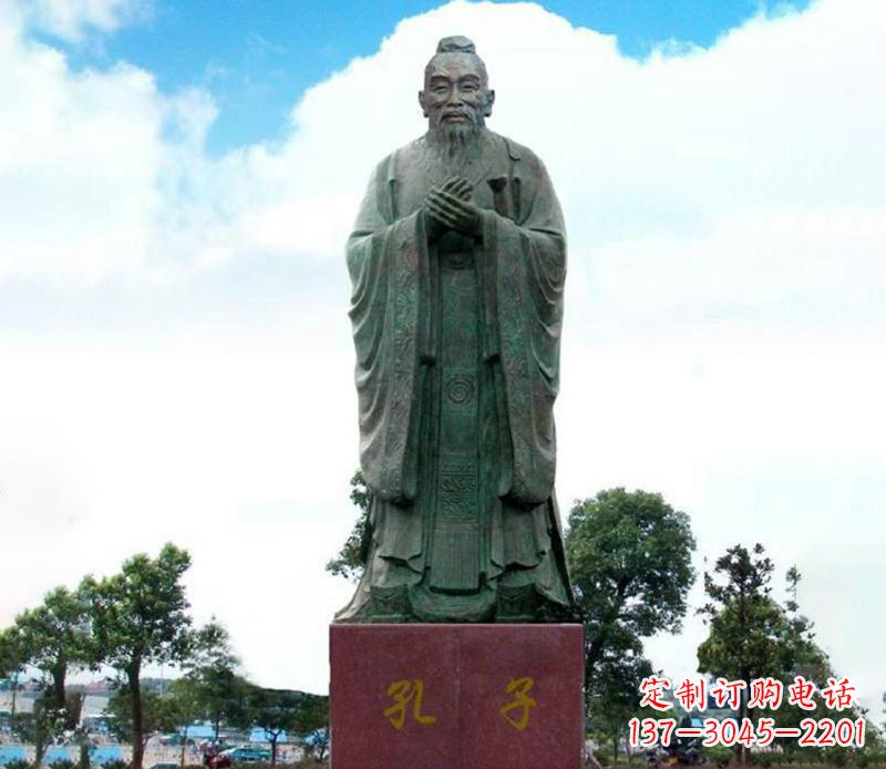 贵州领雕塑:孔子雕塑尊崇传承