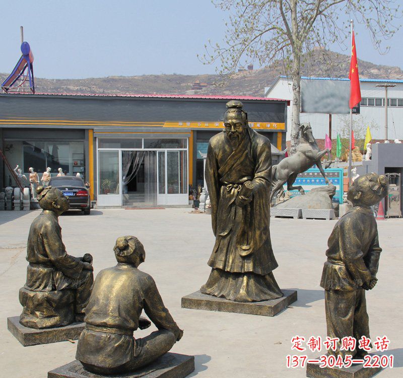 贵州经典孔子雕塑,悠久文化传承