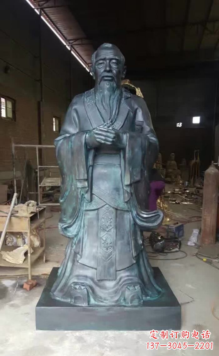 贵州中领雕塑的孔子青铜雕塑