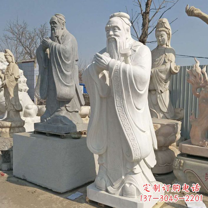 贵州雕塑大师之作:孔子铜雕