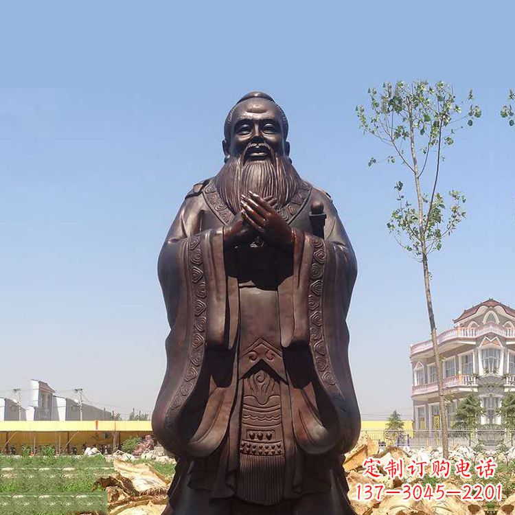 贵州孔子铜雕塑,传承中华文化的传奇精品