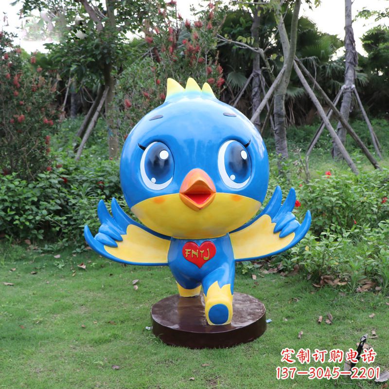 贵州蓝色梦幻,玻璃钢鸽子雕塑