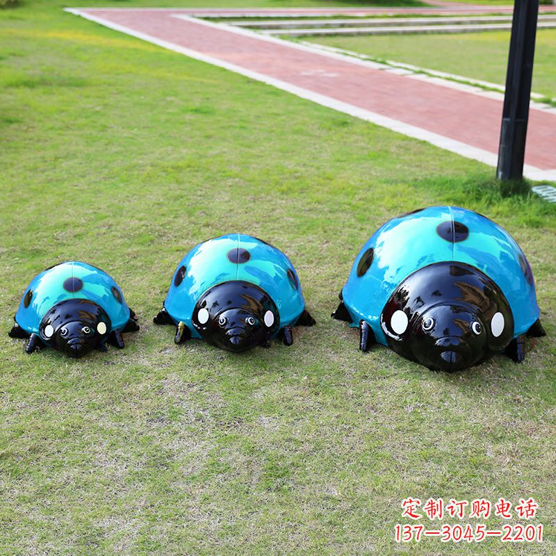 贵州中领雕塑青蓝瓢虫雕塑是一款独特而又精致的…