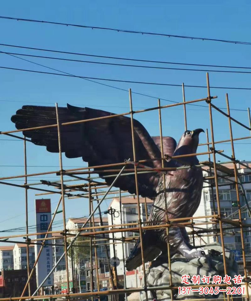 贵州老鹰动物铜雕