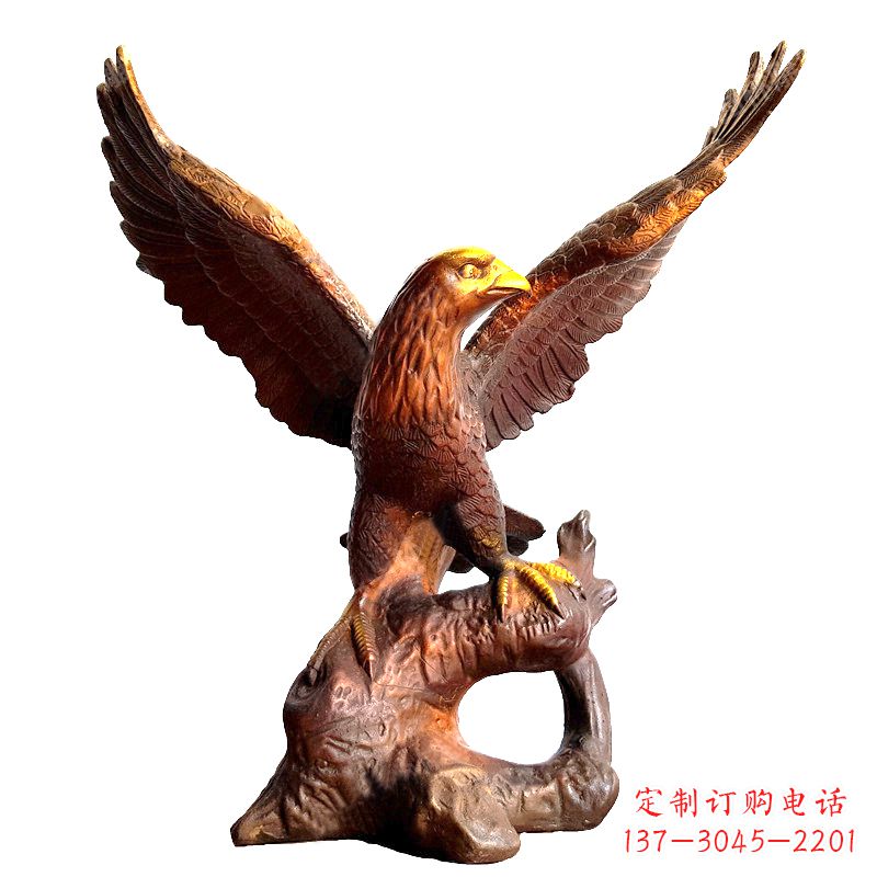 贵州中领雕塑推出的老鹰展翅铜雕绝对是一件可以…
