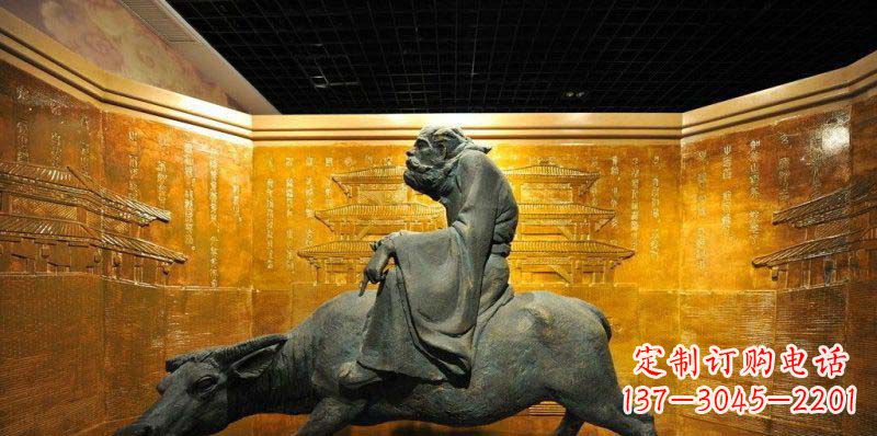 贵州精美老子骑牛铜雕,领略古代文化魅力