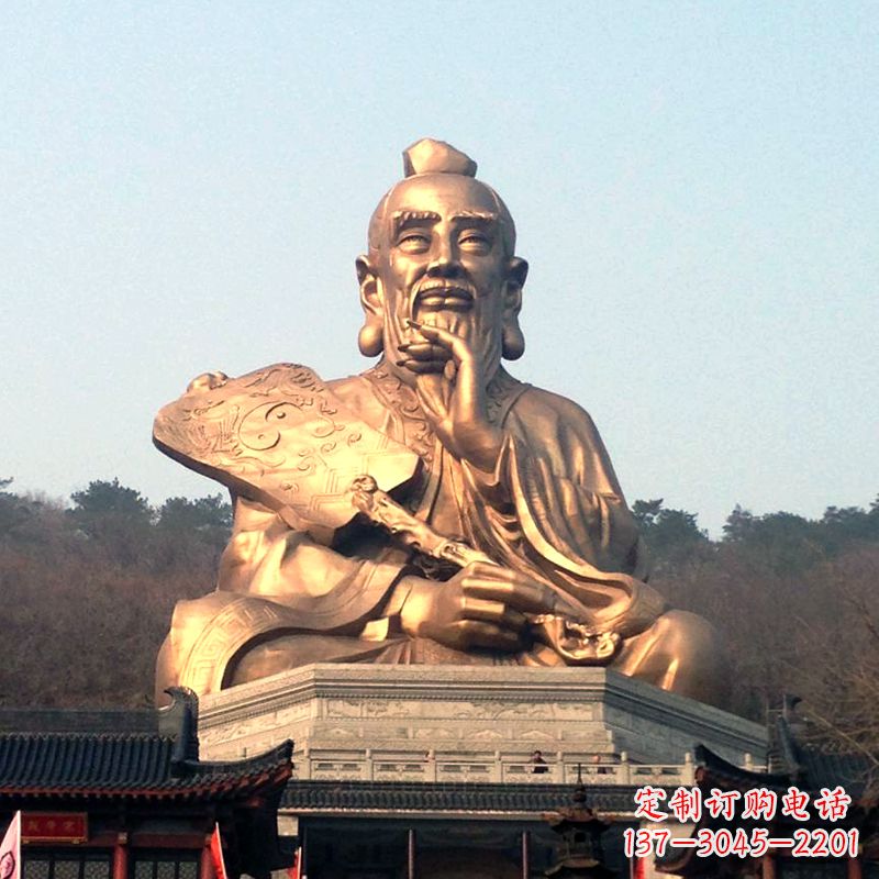贵州真谛雕塑·老子铜雕像，传承中国文化
