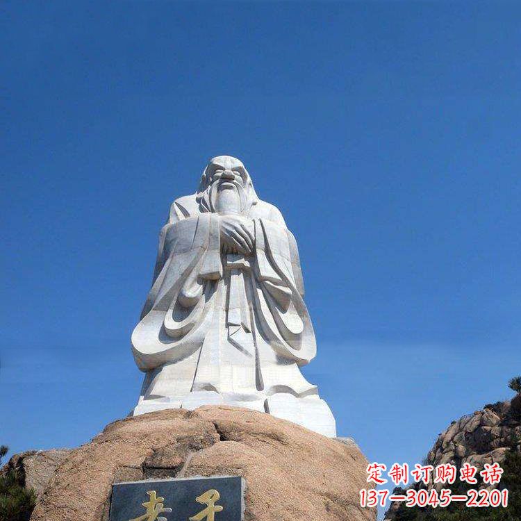 贵州经典的老子雕像,手工制作的沉思之作