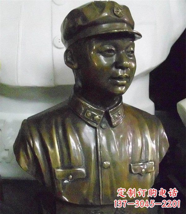 贵州雷锋胸像校园玻璃钢雕塑