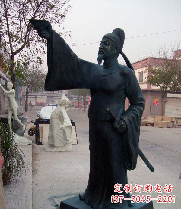 贵州李白诗仙铜雕,精美制作,永久传承
