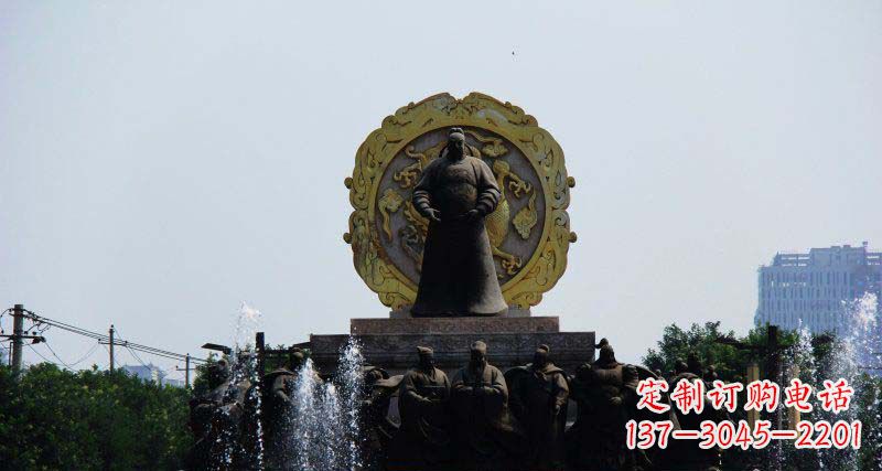 贵州李世民古代名人铜雕