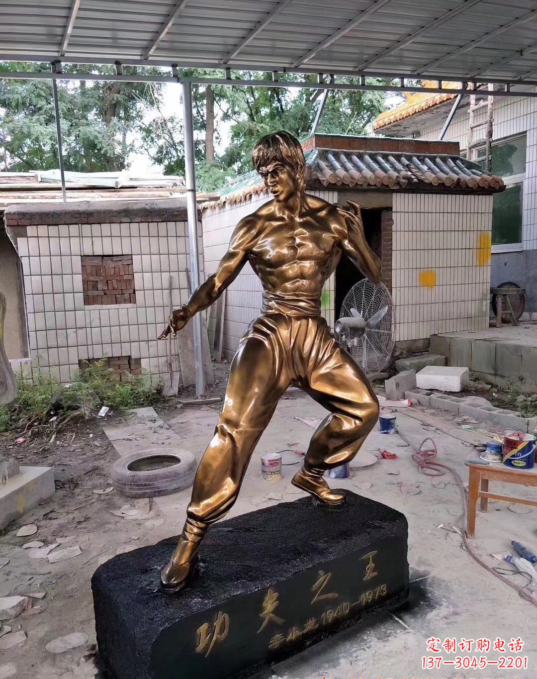 贵州传承经典,荣耀李小龙——中领雕塑李小龙人物铜雕