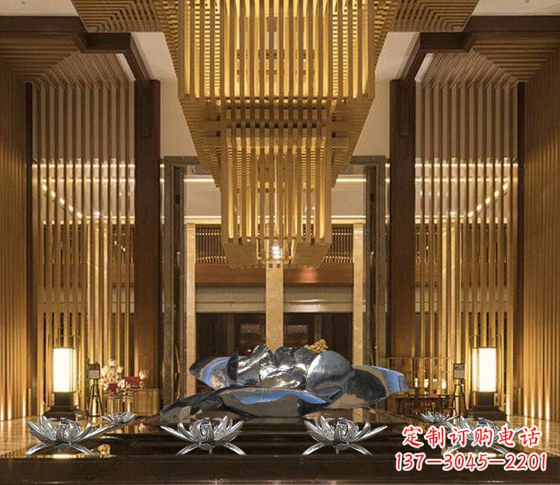 贵州专业定制莲花不锈钢雕塑