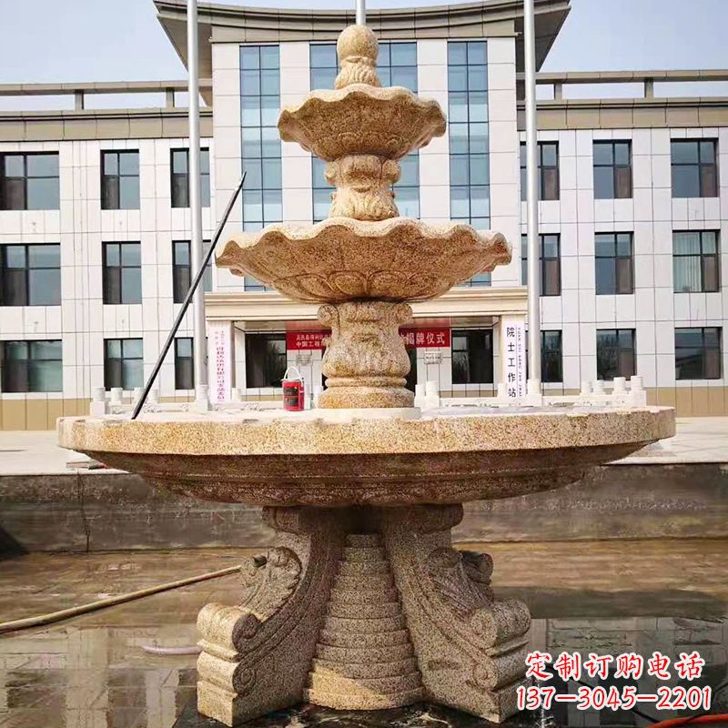 贵州中领雕塑的精美莲花石雕