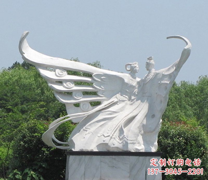 贵州中领雕塑定制经典梁山伯与祝英台雕塑