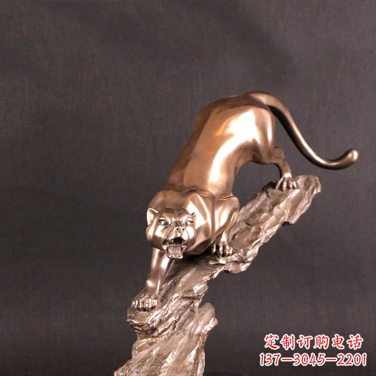 贵州猎豹玻璃钢雕塑——高级定制精美雕塑
