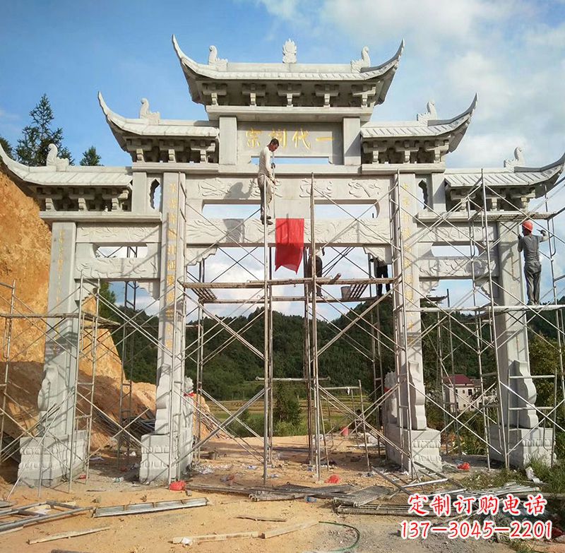 贵州临高石雕牌坊公园,让您找到最好的牌坊雕塑