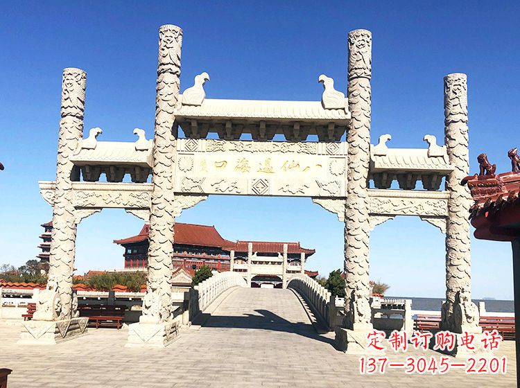 贵州临夏石雕牌坊—打造国风精美雕塑