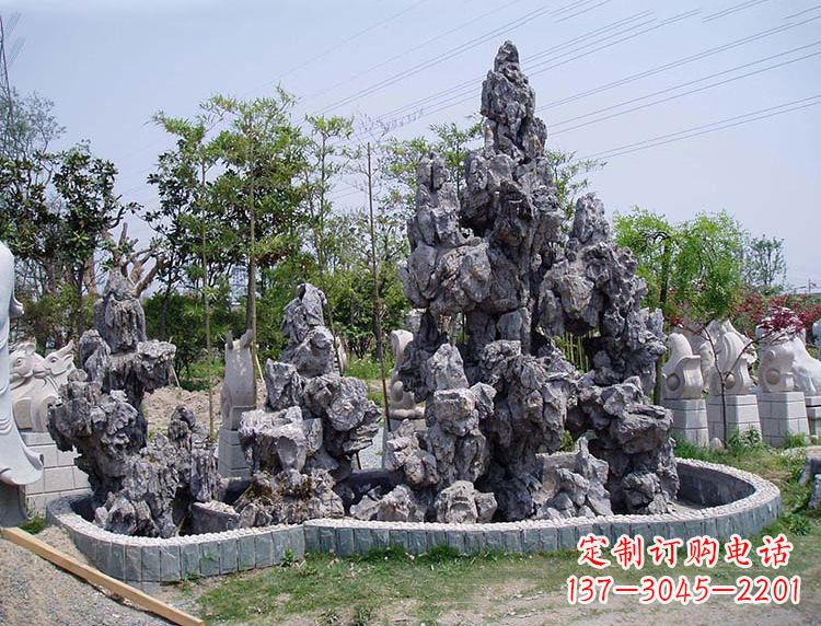 贵州用心雕刻,灵璧石奇石假山雕塑