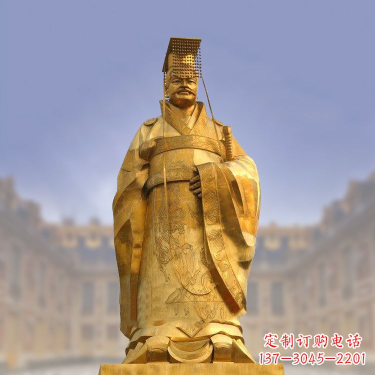 贵州秦始皇铜雕塑,传承历史荣耀