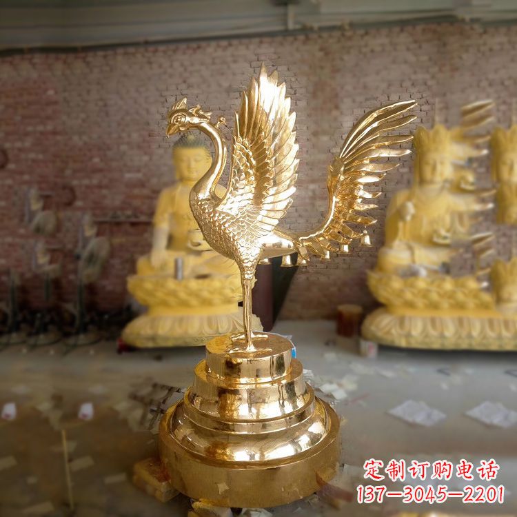 贵州丰富神秘的朱雀铜雕摆件
