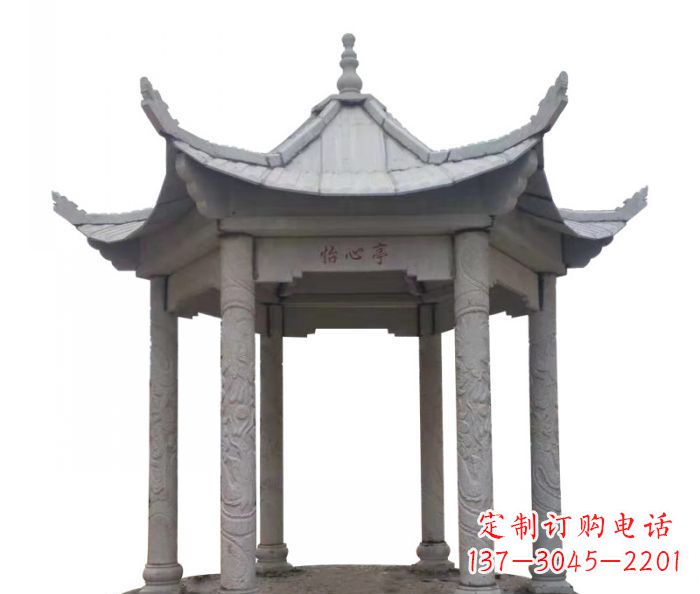 贵州六角石雕凉亭 (5)