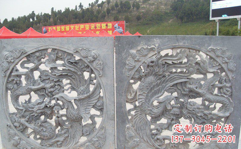 贵州龙凤呈祥公园景观石雕--精美绝伦的龙凤陪伴