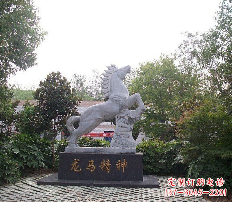 贵州精致细腻的龙马石雕