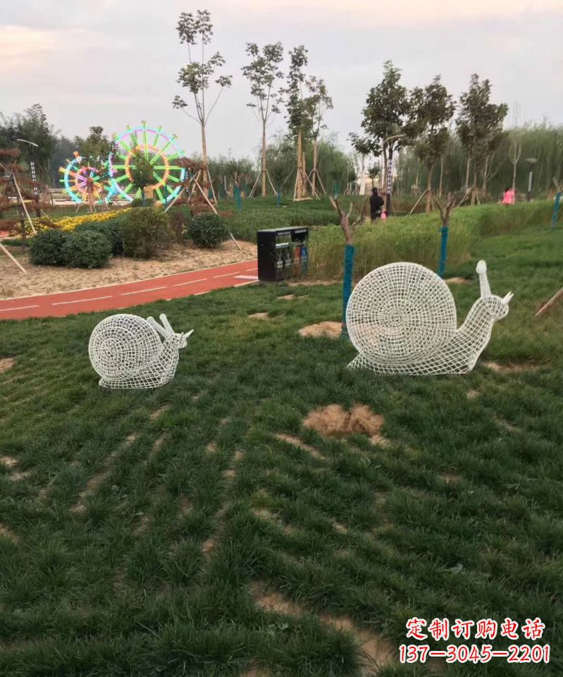 贵州镂空不锈钢蜗牛雕塑