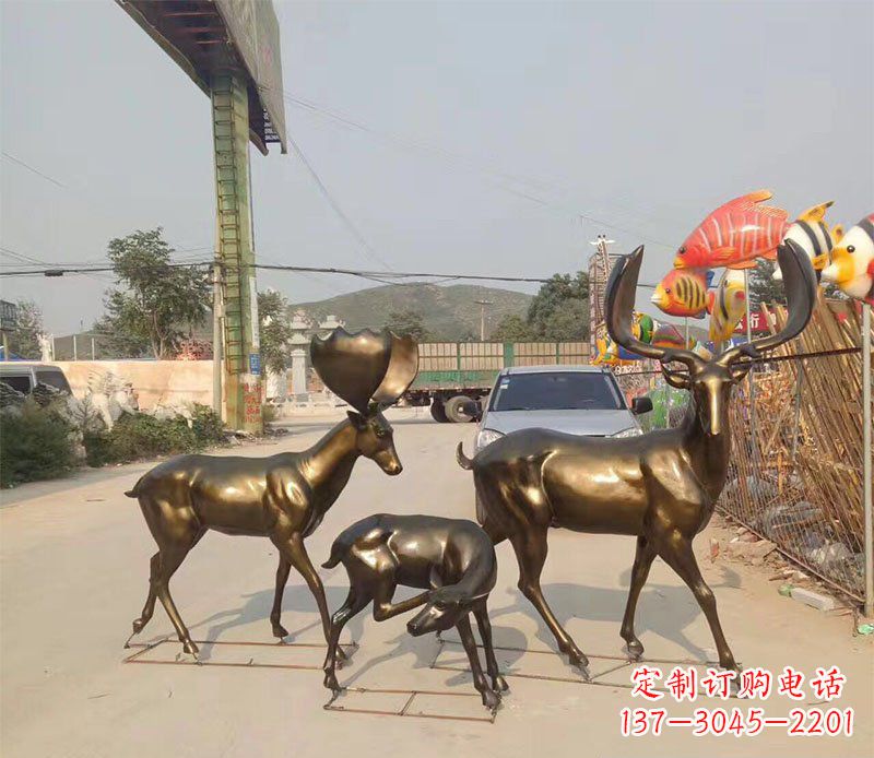 贵州优雅古典风格的动物铜雕