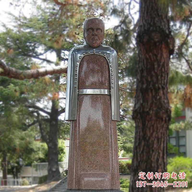 贵州纪念伟大的名人:路易斯·巴斯德抽象雕像