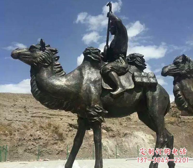 贵州骆驼铜雕,雕塑定制制造商
