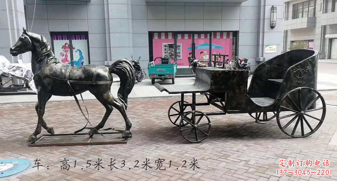 贵州马车景观铜雕