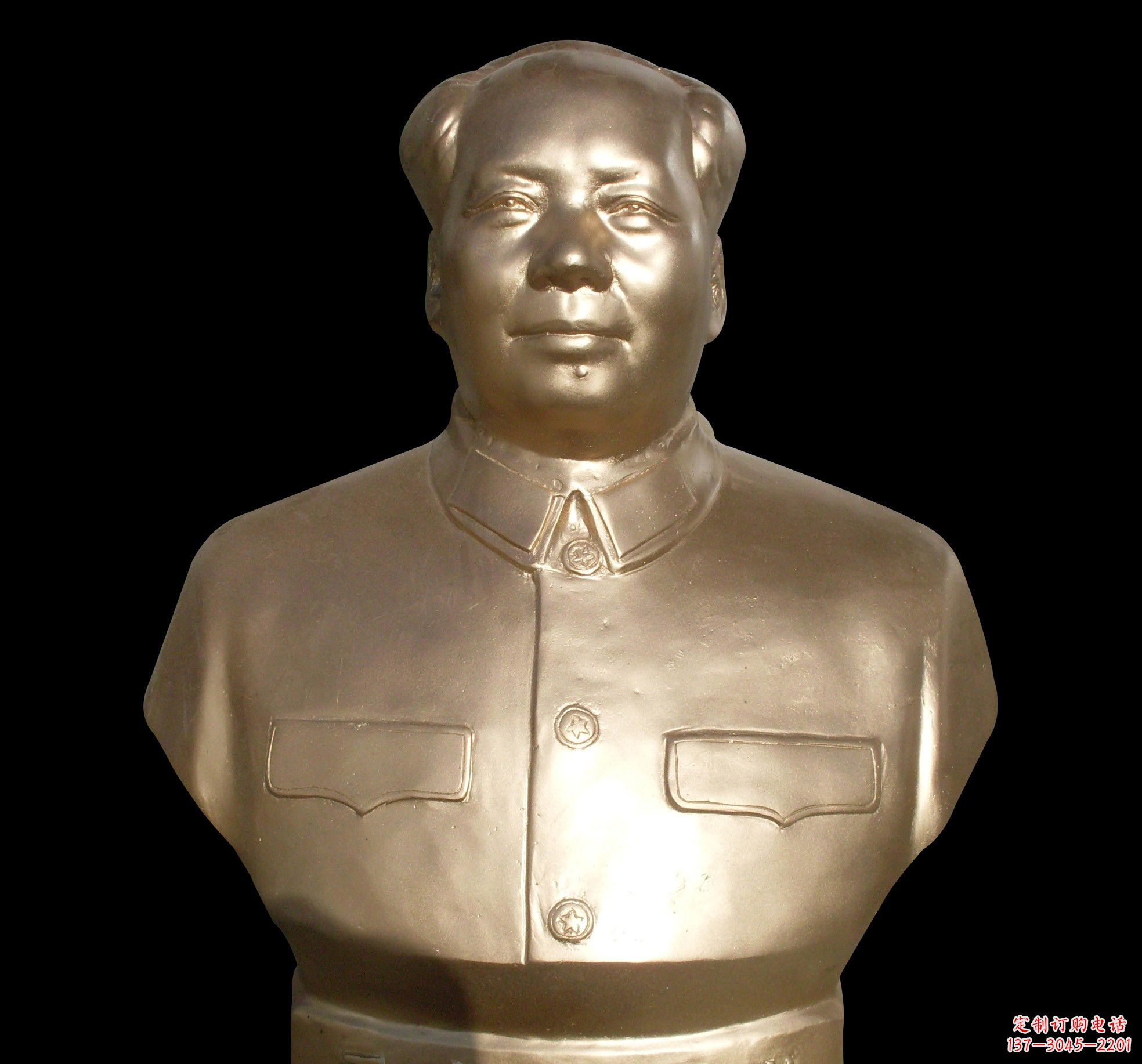 贵州劳动精神永存——毛主席半身铜像