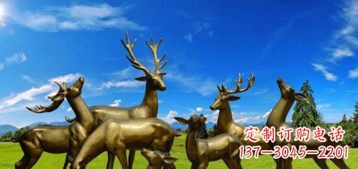 贵州静谧之美,梅花鹿铜雕装点你的家