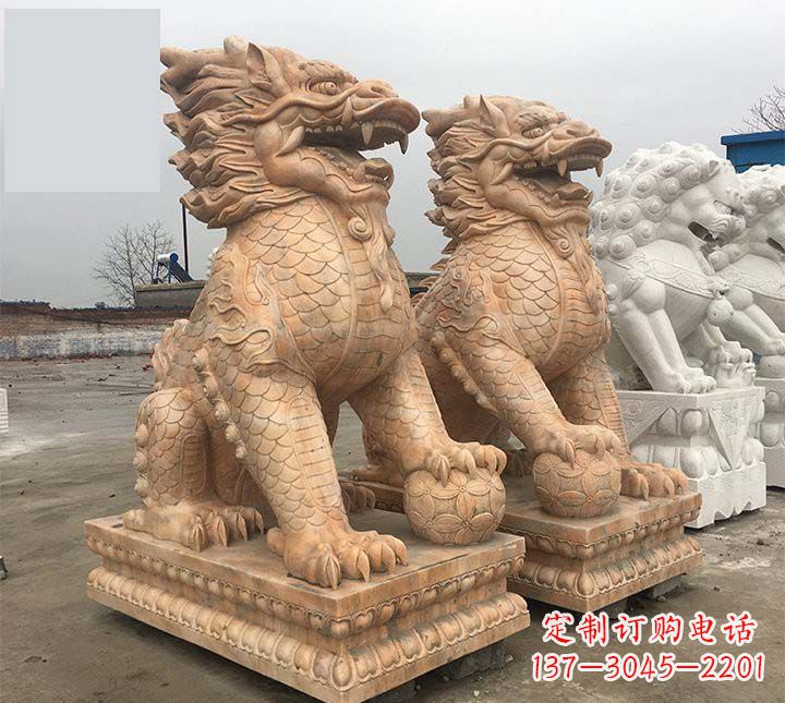 贵州麒麟石雕,雕刻精美,让您眼前一亮
